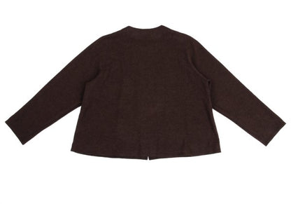 JURGEN LEHL Babaghuri Wool Zip-Up Cardigan Brown Size M