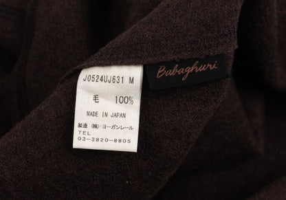 JURGEN LEHL Babaghuri Wool Zip-Up Cardigan Brown Size M