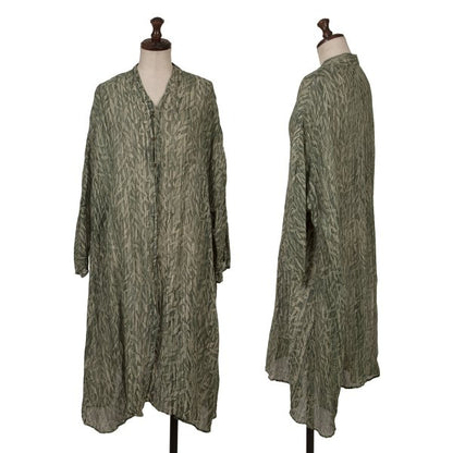 JURGEN LEHL Babaghuri Silk Linen Woven Dress Green Size M