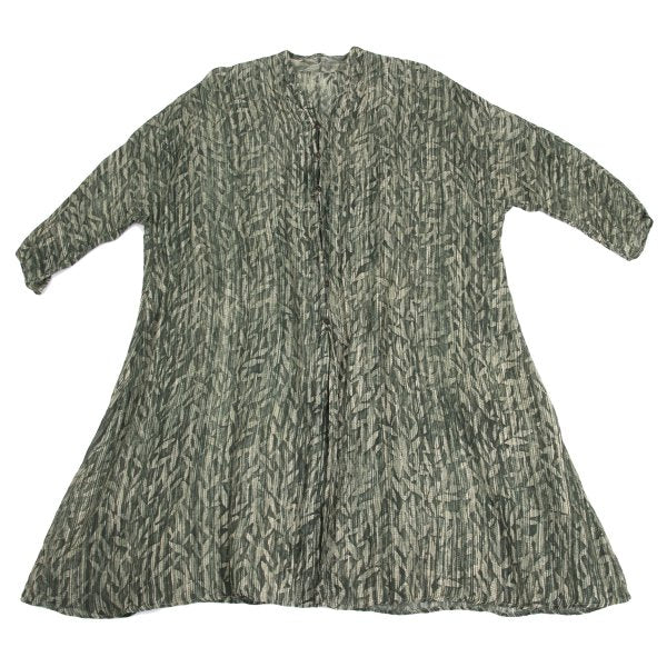 JURGEN LEHL Babaghuri Silk Linen Woven Dress Green Size M