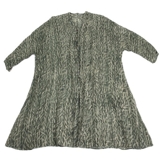 JURGEN LEHL Babaghuri Silk Linen Woven Dress Green Size M