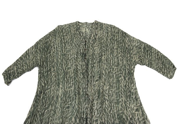 JURGEN LEHL Babaghuri Silk Linen Woven Dress Green Size M