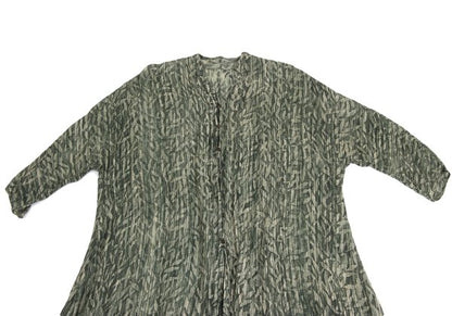JURGEN LEHL Babaghuri Silk Linen Woven Dress Green Size M