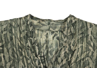 JURGEN LEHL Babaghuri Silk Linen Woven Dress Green Size M