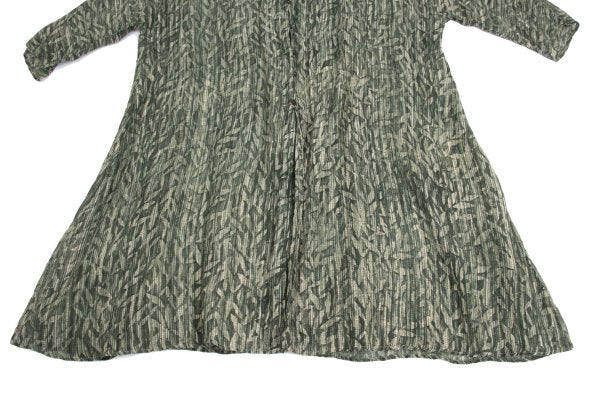 JURGEN LEHL Babaghuri Silk Linen Woven Dress Green Size M