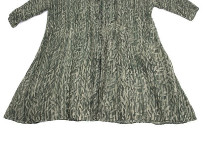 JURGEN LEHL Babaghuri Silk Linen Woven Dress Green Size M