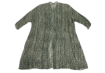 JURGEN LEHL Babaghuri Silk Linen Woven Dress Green Size M
