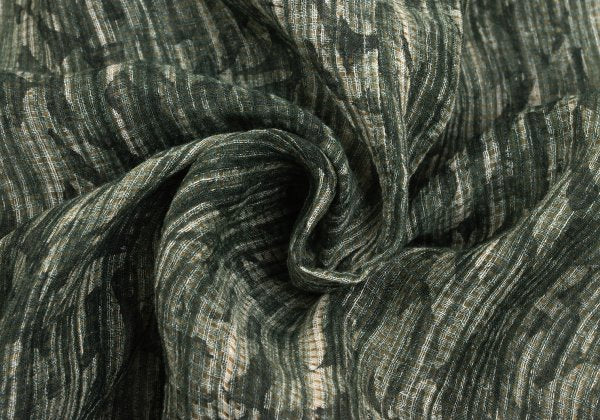 JURGEN LEHL Babaghuri Silk Linen Woven Dress Green Size M