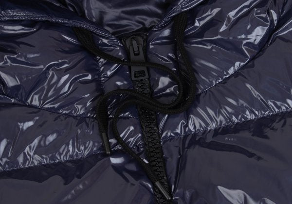 HERNO Coated Zip Down Jacket Navy Size 42