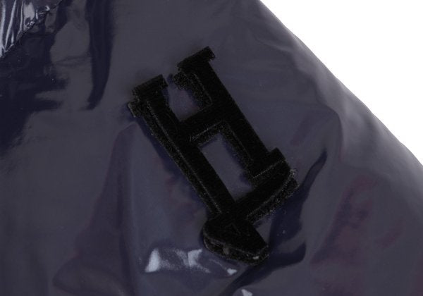 HERNO Coated Zip Down Jacket Navy Size 42