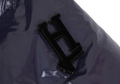 HERNO Coated Zip Down Jacket Navy Size 42