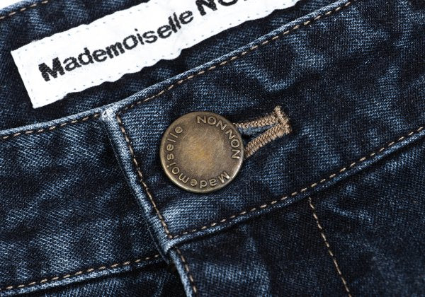 Mademoiselle NON NON Piped Pocket Indigo Blue Jeans Size 28