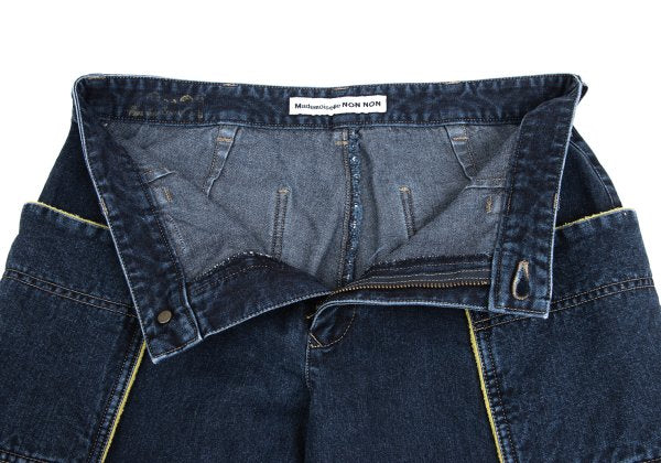 Mademoiselle NON NON Piped Pocket Indigo Blue Jeans Size 28