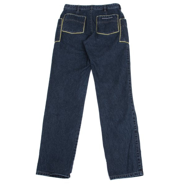 Mademoiselle NON NON Piped Pocket Indigo Blue Jeans Size 28