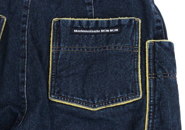 Mademoiselle NON NON Piped Pocket Indigo Blue Jeans Size 28