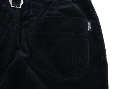 Mademoiselle NON NON Corduroy Checker Pants Navy Size 38M
