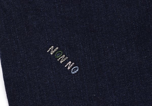 NON NO Animal Embroidered Slim Jeans Indigo Blue Size S