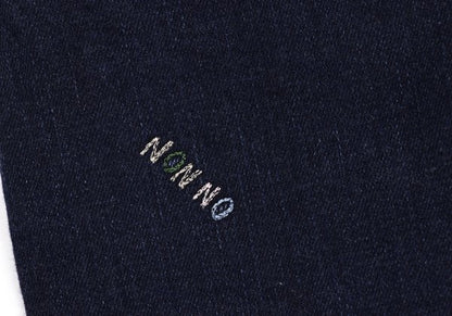 NON NO Animal Embroidered Slim Jeans Indigo Blue Size S