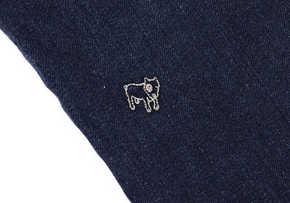 NON NO Animal Embroidered Slim Jeans Indigo Blue Size S
