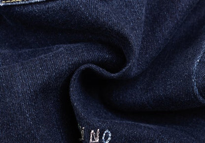 NON NO Animal Embroidered Slim Jeans Indigo Blue Size S