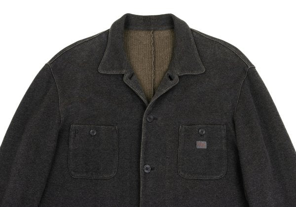 Papas Washed Cotton Sweat Tailored Blazer Charcoal Size 48M