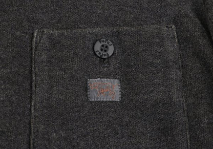 Papas Washed Cotton Sweat Tailored Blazer Charcoal Size 48M