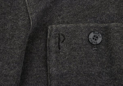 Papas Washed Cotton Sweat Tailored Blazer Charcoal Size 48M