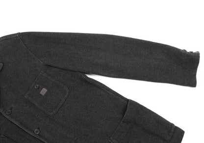 Papas Washed Cotton Sweat Tailored Blazer Charcoal Size 48M