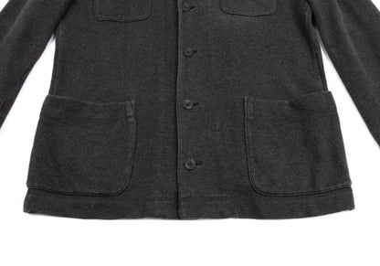 Papas Washed Cotton Sweat Tailored Blazer Charcoal Size 48M