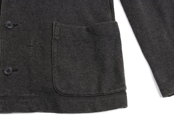 Papas Washed Cotton Sweat Tailored Blazer Charcoal Size 48M
