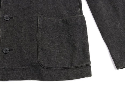 Papas Washed Cotton Sweat Tailored Blazer Charcoal Size 48M