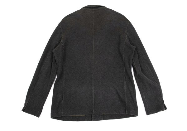 Papas Washed Cotton Sweat Tailored Blazer Charcoal Size 48M