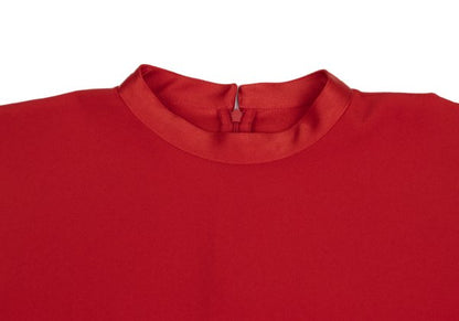 PLAIN PEOPLE Panel Design Flare Blouse Red Size 3