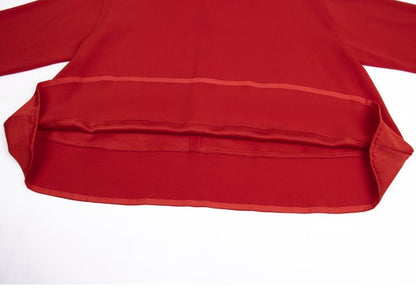 PLAIN PEOPLE Panel Design Flare Blouse Red Size 3