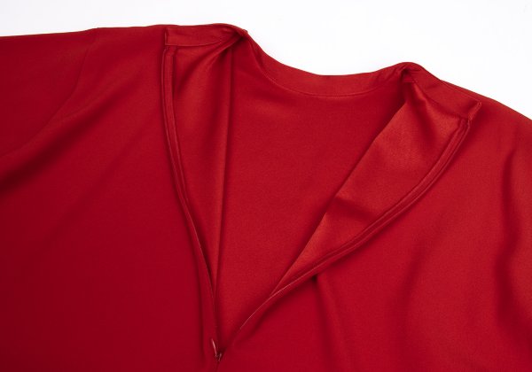 PLAIN PEOPLE Panel Design Flare Blouse Red Size 3