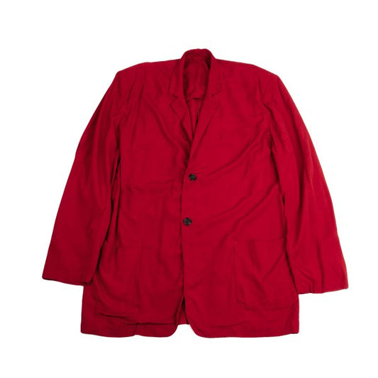 Yohji Yamamoto POUR HOMME Rayon 2-Button Jacket Red Size M