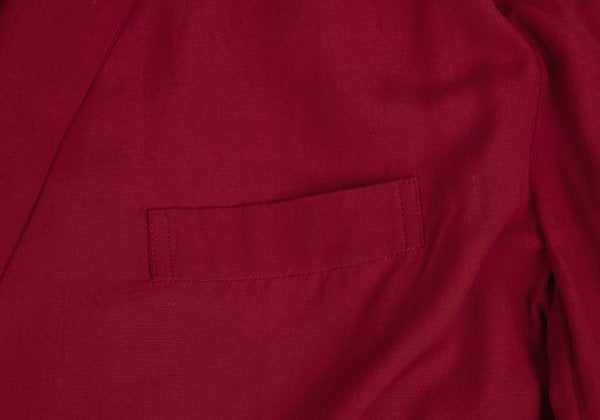 Yohji Yamamoto POUR HOMME Rayon 2-Button Jacket Red Size M