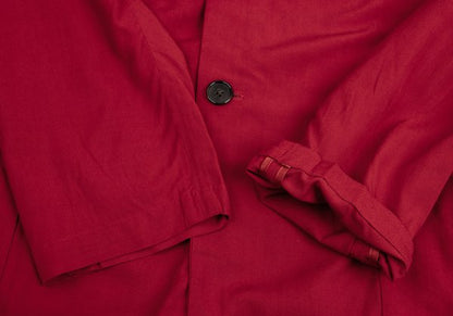 Yohji Yamamoto POUR HOMME Rayon 2-Button Jacket Red Size M