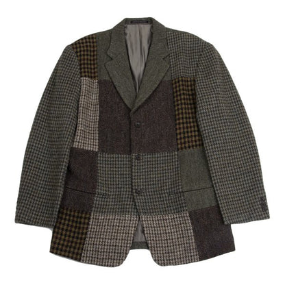 Yohji Yamamoto POUR HOMME Tweed Crazy Jacket Green Size M