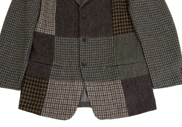 Yohji Yamamoto POUR HOMME Tweed Crazy Jacket Green Size M