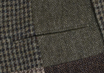 Yohji Yamamoto POUR HOMME Tweed Crazy Jacket Green Size M