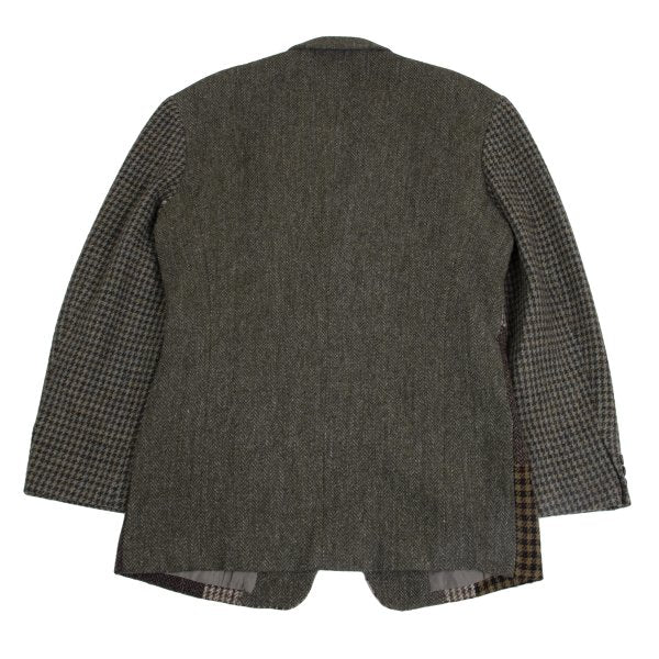 Yohji Yamamoto POUR HOMME Tweed Crazy Jacket Green Size M