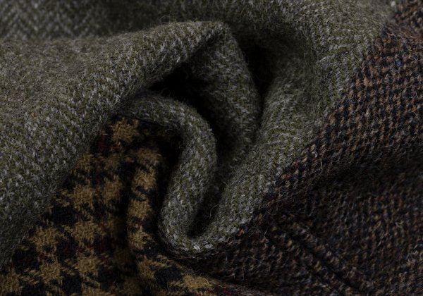 Yohji Yamamoto POUR HOMME Tweed Crazy Jacket Green Size M