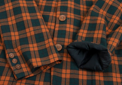 Yohji Yamamoto POUR HOMME Check Jacket Orange Size M