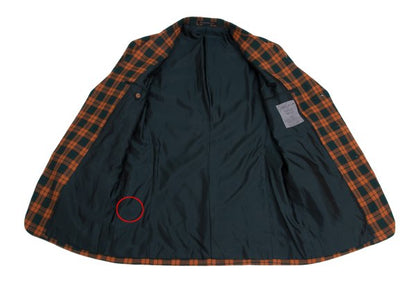 Yohji Yamamoto POUR HOMME Check Jacket Orange Size M