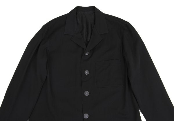 Yohji Yamamoto POUR HOMME Wool Gabardine Jacket Black Size M