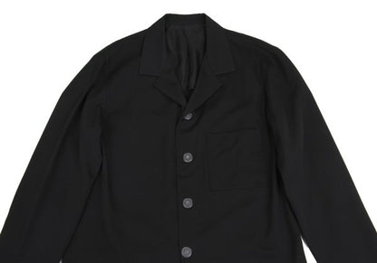 Yohji Yamamoto POUR HOMME Wool Gabardine Jacket Black Size M