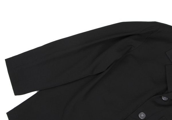 Yohji Yamamoto POUR HOMME Wool Gabardine Jacket Black Size M