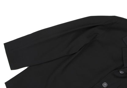 Yohji Yamamoto POUR HOMME Wool Gabardine Jacket Black Size M