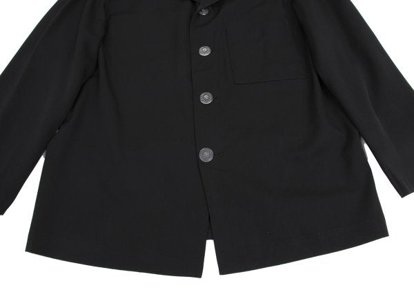 Yohji Yamamoto POUR HOMME Wool Gabardine Jacket Black Size M